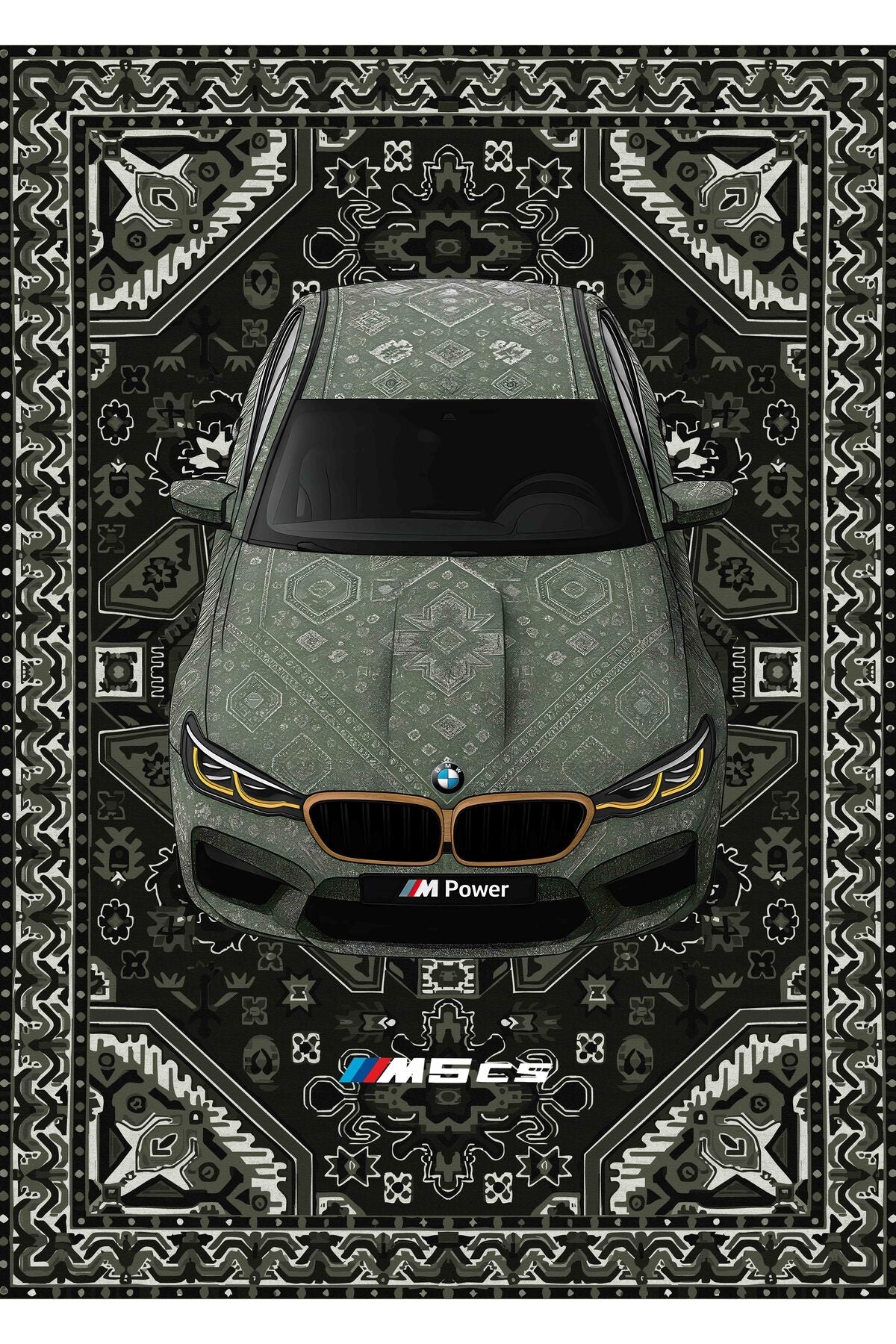 BMW M5 CS Motif Halı - Formart