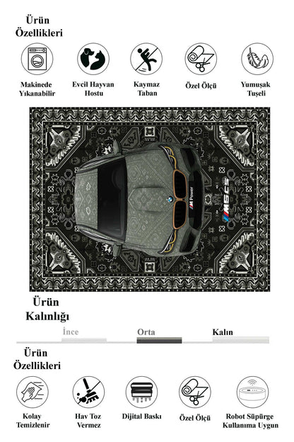 BMW M5 CS Motif Halı - Formart