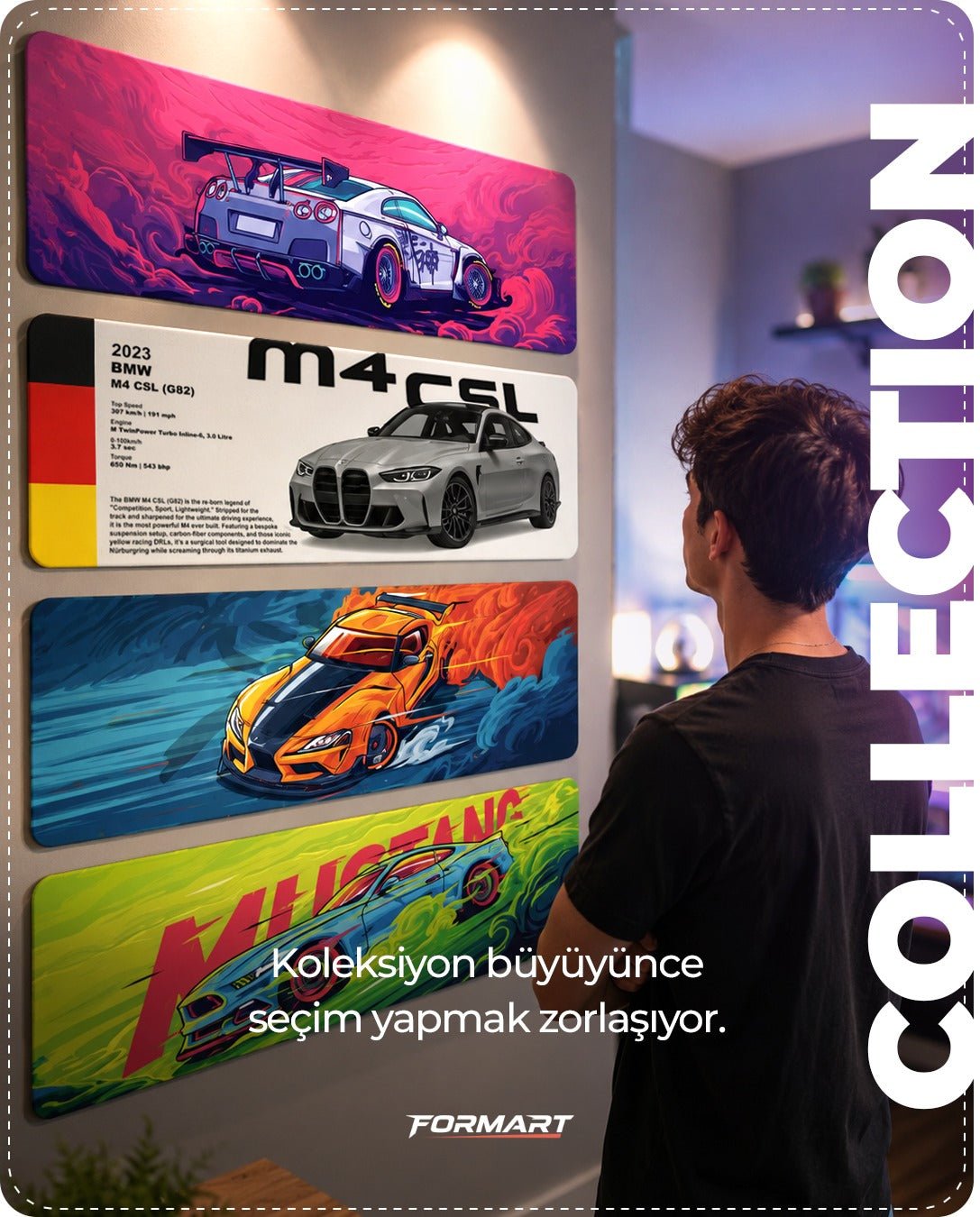 Neon Horizon Gaming oyuncu Mousepad - Formart